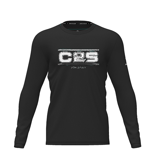 [CUS-DRIF-TEES-PER-CNK-LSL-BLK-YXS-LOGO1] Dri Fit Performance T-Shirt (Youth XS, Black, Logo 1, Long Sleeve)