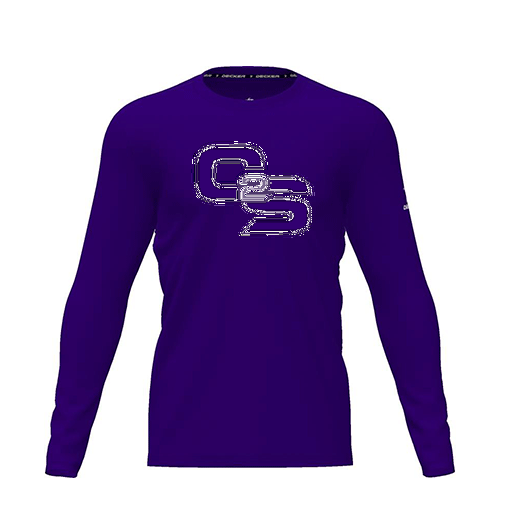 [CUS-DRIF-TEES-PER-CNK-LSL-PUR-YXS-LOGO3] Dri Fit Performance T-Shirt (Youth XS, Purple, Logo 3, Long Sleeve)