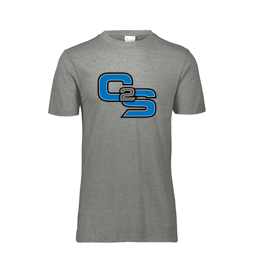 [FTSCUBGY-AS-LOGO3] Decker Men's Tri-Blend T-Shirt - Short Sleeve (Adult S, Gray, Logo 3)