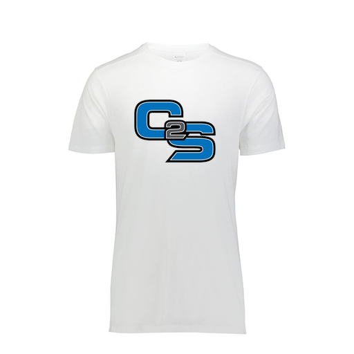 [FTSCUBWH-YS-LOGO3] Decker Youth Tri-Blend T-Shirt - Short Sleeve (Youth S, White, Logo 3)