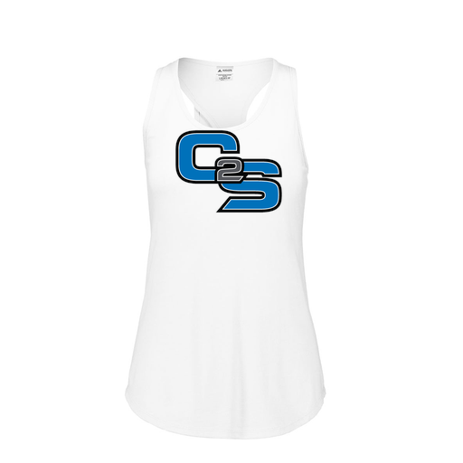 [3078.005.S-LOGO3] Ladies Tri Blend Tank Top (Female Adult S, White, Logo 3)