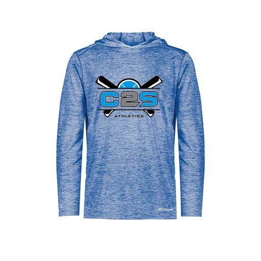 [CUS-DFW-CHGHOOD-PER-LSL-RYL-AS-LOGO2] Men's Charge Hoodie (Adult S, Royal, Logo 2)
