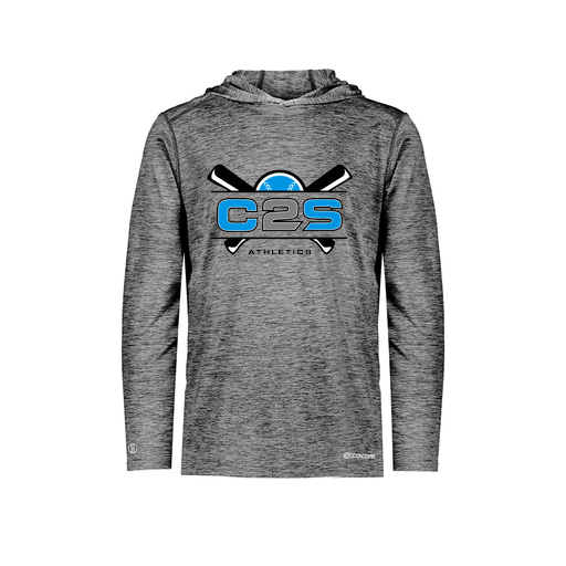 [FOLHCGBK-YS-LOGO2] Decker Youth Charge Hoodie (Youth S, Black, Logo 2)