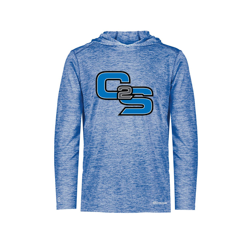 [FOLHCGRY-YS-LOGO3] Decker Youth Charge Hoodie (Youth S, Royal, Logo 3)