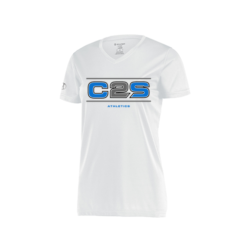 [222820.005.S-LOGO1] Ladies Movement Dri Fit Shirt (Female Adult S, White, Logo 1)