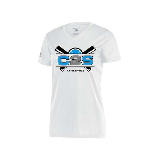 [222820.005.S-LOGO2] Ladies Movement Dri Fit Shirt (Female Adult S, White, Logo 2)