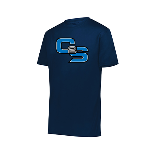 [222819.065.XXS-LOGO3] Youth Movement Dri Fit Shirt (Youth XXS, Navy, Logo 3)